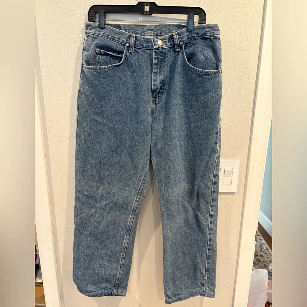 Wrangler Denim Jeans Men’s Size 33x30 Made in the USA Straight Leg - Picture 2 of 16